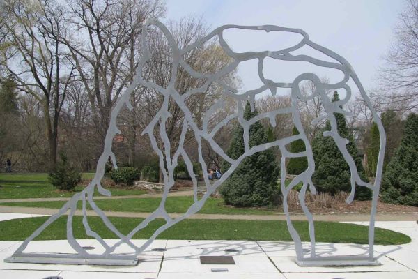 hot dipped galvanized art sculpture